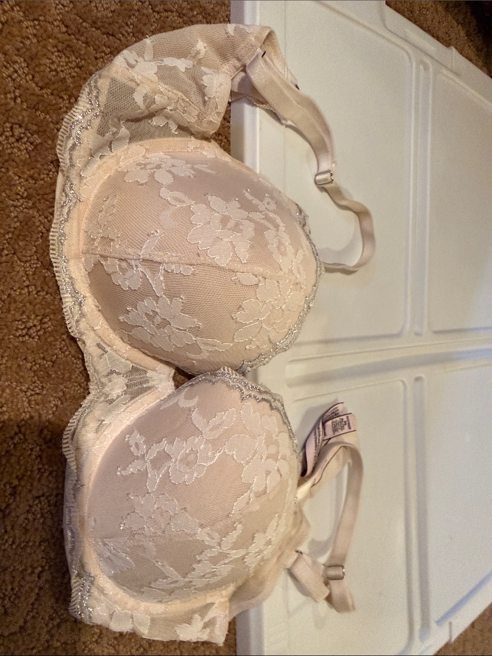 Victoria's Secret Nude Lace Underwire Bra